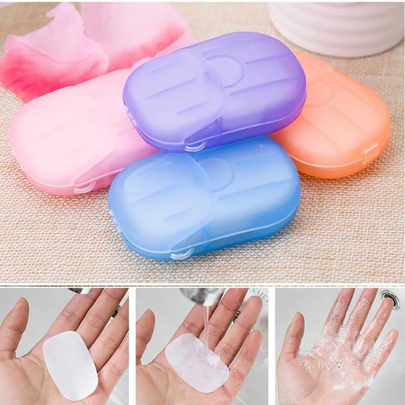 Windproof dual-fuel stove-80/60/40/20PCS Portable Travel Soap Disposable Slice Sheets Paper Soap Washing Hand Body Bath Face Cleaning Face Cleansing Soaps