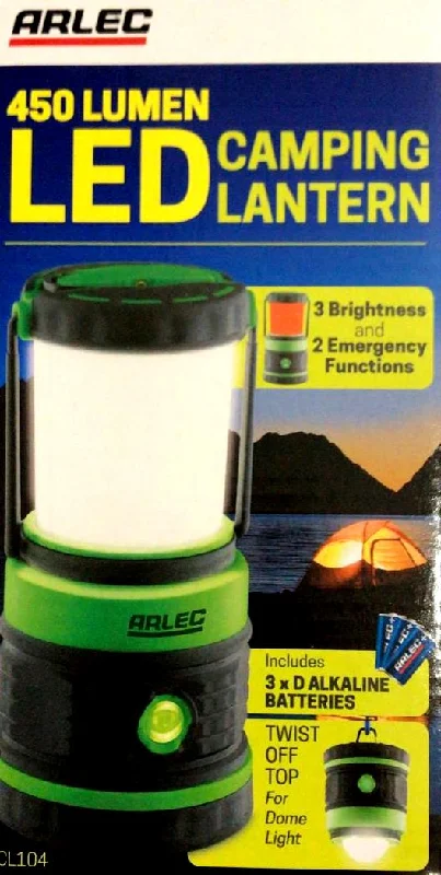 Waterproof dry gear bag-Arlec 450 Lumen LED Camping Lantern