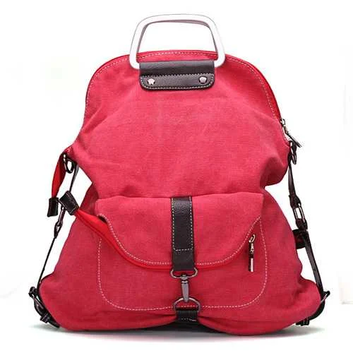 Reflective tent guy lines-Women Canvas Backpack Casual Handbags Shoulder Bags