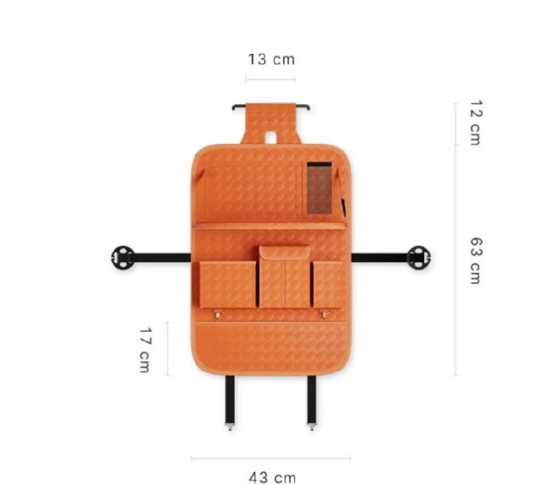 Quick-dry camp hoodie-Car seat back storage bag, car seat back hanging bag, car interior small table board storage rack