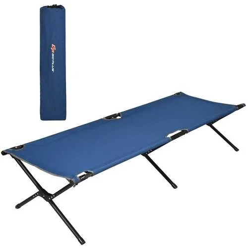 Ultralight sleeping roll-Adults Kids Folding Camping Cot-Blue