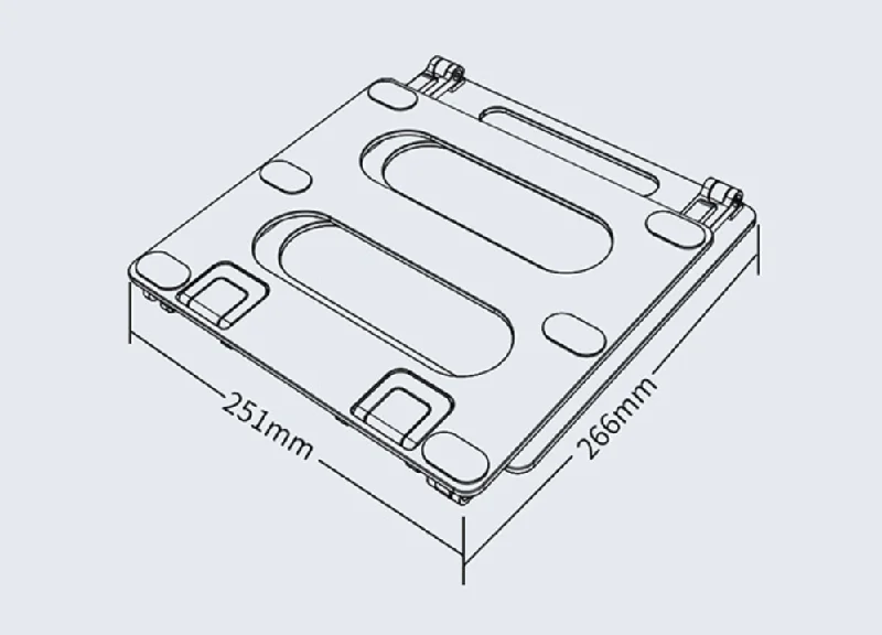 Compact firestarter kit-Laptop aluminum alloy bracket with height increase and heat dissipation, adjustable for reading, tablet support, learning, office, wholesale