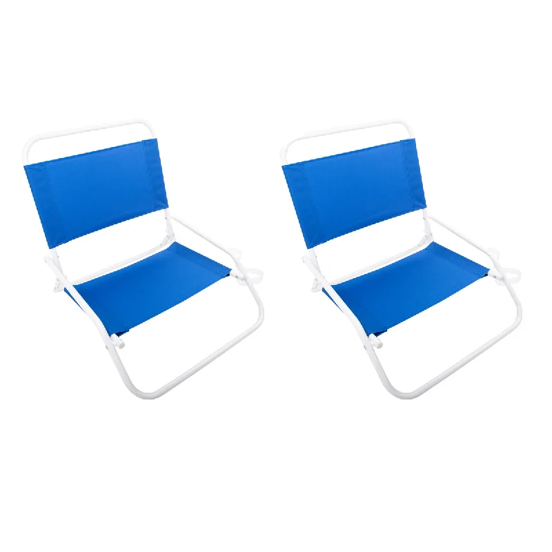 Insulated camp canteen-Low Profile Beach Chair - 2 Pack