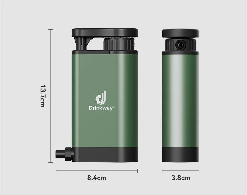 Lightweight rain tarp-New Outdoor Camping Metal Individual Water Purifier Outdoor Exploration Emergency Survival Tool Large Capacity Filter Name: Metal Individual Water Purifier