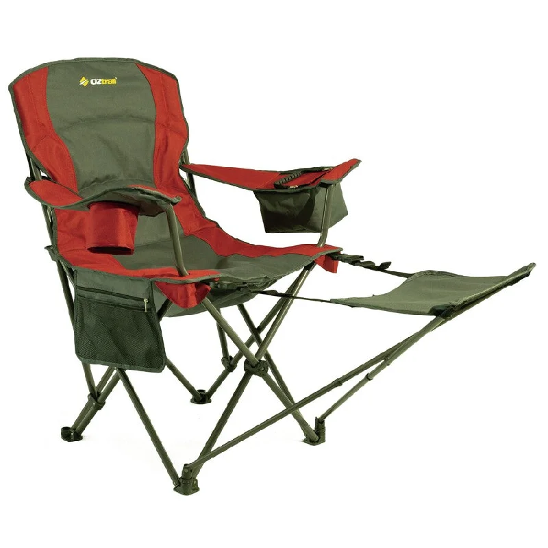 Breathable camp shirt-OZtrail Footrest Camping Chair