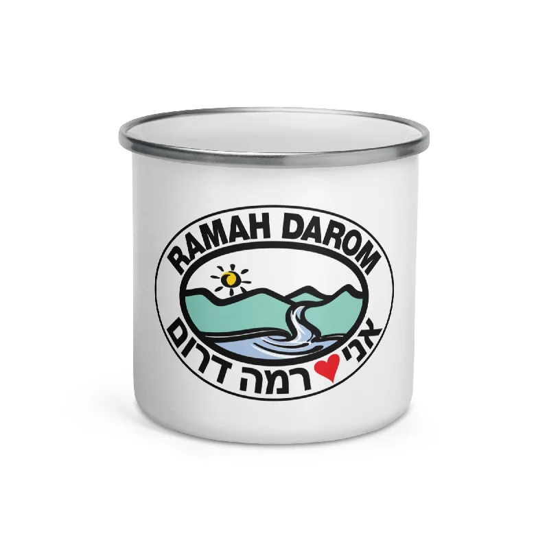 Reflective tent cord-Ramah Darom Enamel Mug - Classic Heart