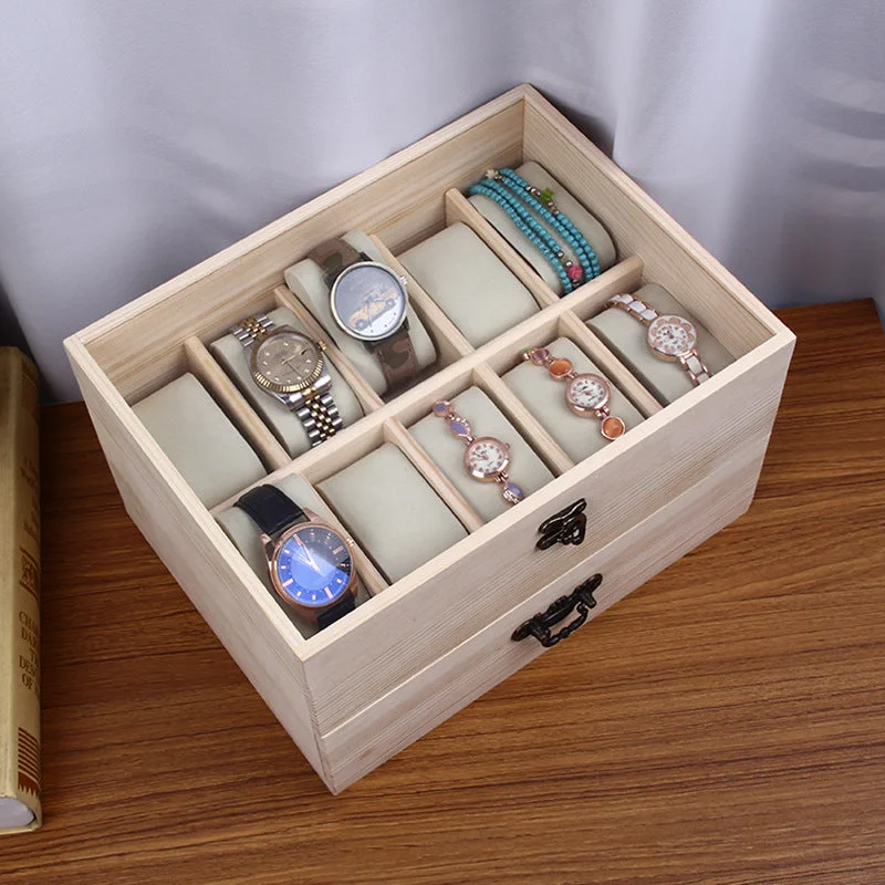 Portable water purifier bottle-Watch Box Princess Jewelry Jewelry Necklace Ring Collection Box Home Multi functional Storage Box