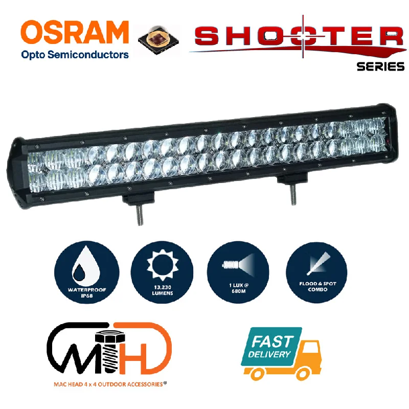 Reflective campsite flags-20inch Osram LED Light Bar 5D 126w Sopt Flood Combo Beam Work Driving Lamp 4wd