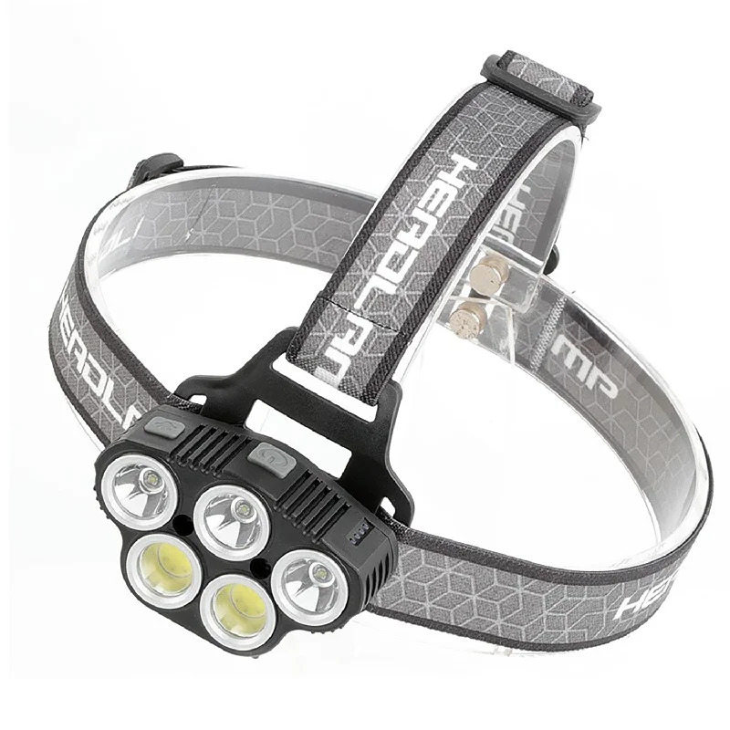 Rechargeable camping lantern-6 Modes LED Head Torch Induction Headlight Camping COB Infrared Strong Lights