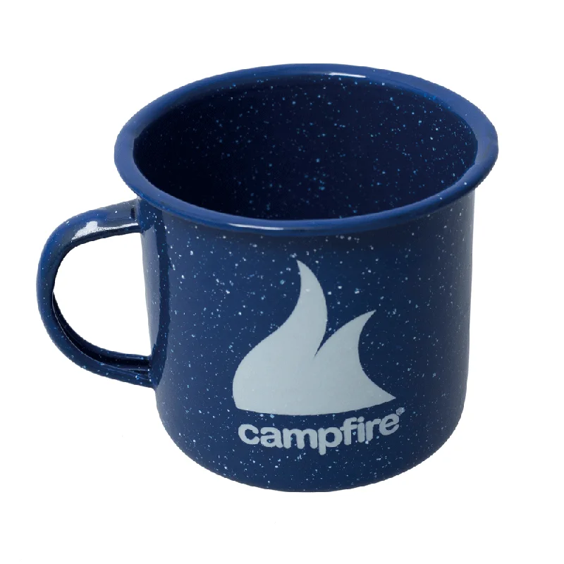 Collapsible camp broiler rack-9cm Enamel Mug - Navy