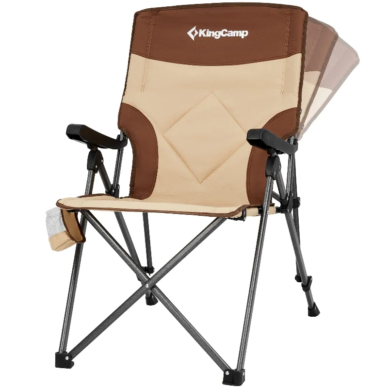 Stainless steel mess kit-KingCamp Adjustable Heavy Duty High Back Chairs