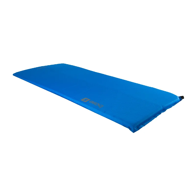 Heavy-duty tent ground pegs-Base S Self Inflating Sleeping Base Mat - Blue