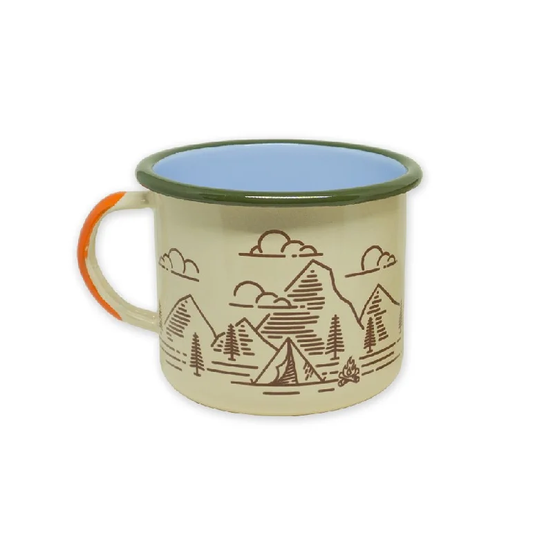 Quick-setup tent canopy-Be The Outsider Enamelware Mug 16oz