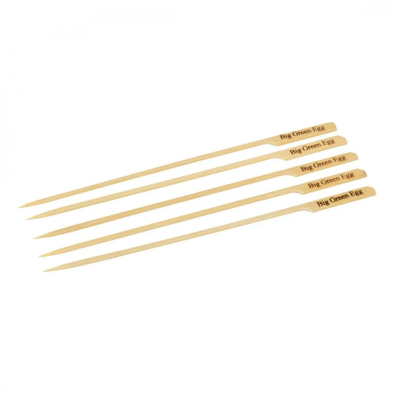 Stainless steel camp plate-Big Green Egg Bamboo Skewers 25Pk