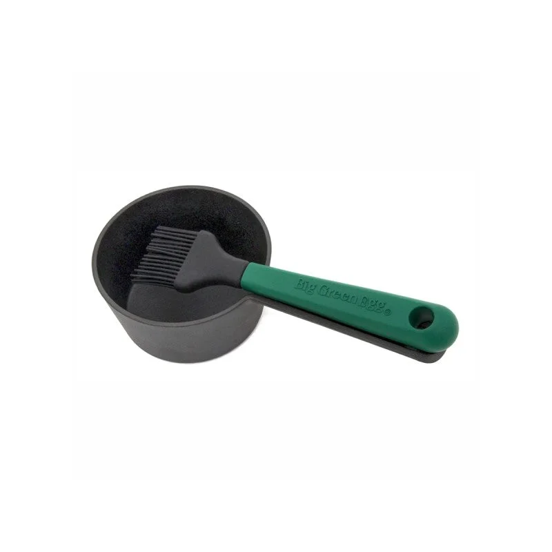 Solar-powered camp radio-Big Green Egg Sauce Pot W Basting Brush