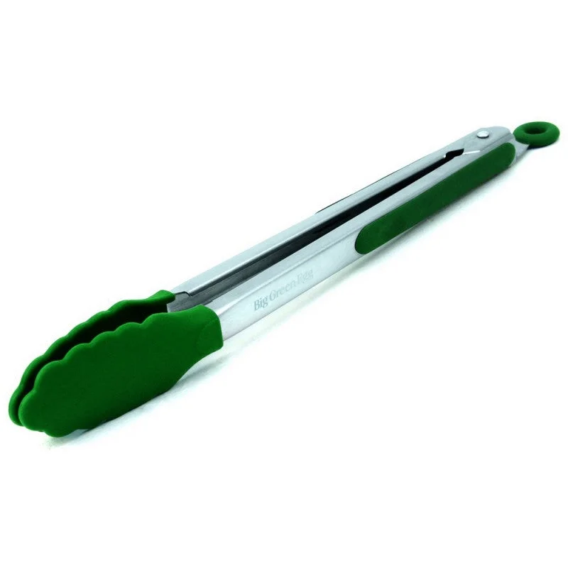 Foldable camp axe-Big Green Egg Silicone Tip Tongs 12"