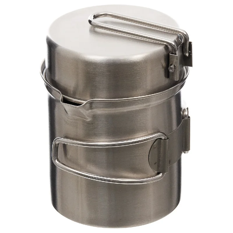 Compact signal flare-Stowable Stainless Mess Kit