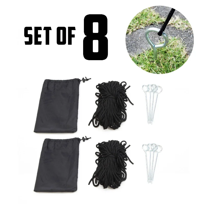 Portable water purifier-Camperoos 8 Set Gazebo Outdoor Marquee Tent Rope Set