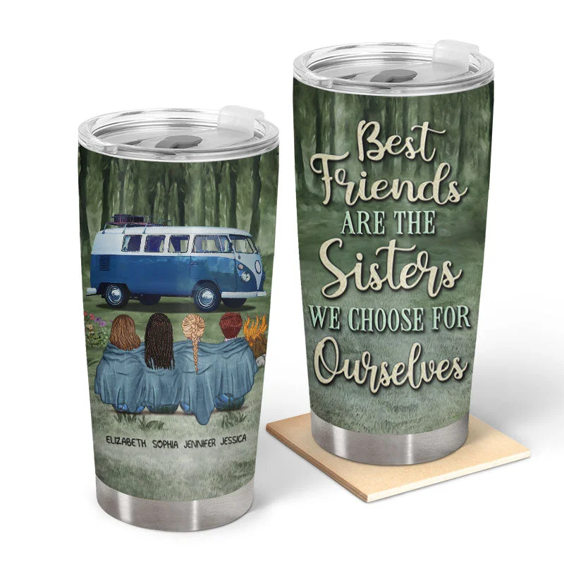 Durable canvas tent bag-Camping Best Friends Choose For Ourselves - Personalized Custom Tumbler