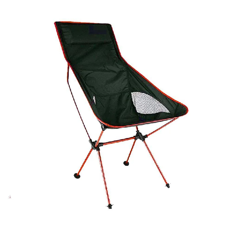 Insulated camp water jug-Camping Chair Folding High Back Backpacking Chair with Headrest Red