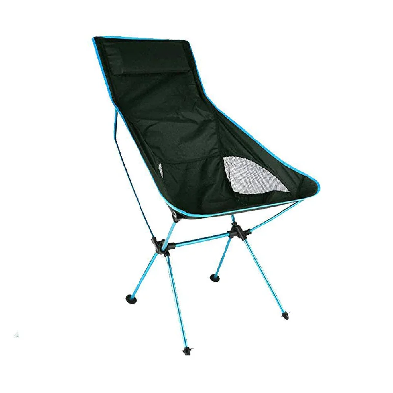 Lightweight rain shelter-Camping Chair Folding High Back Backpacking Chair with Headrest Sky