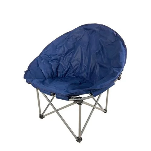 Waterproof gear tote-Camping Marquee Blue Padded Moon Chair With Cup Holder