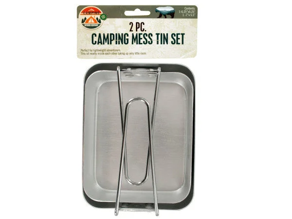 Ultralight tent stakes-Camping Mess Tin Set: Case of 6