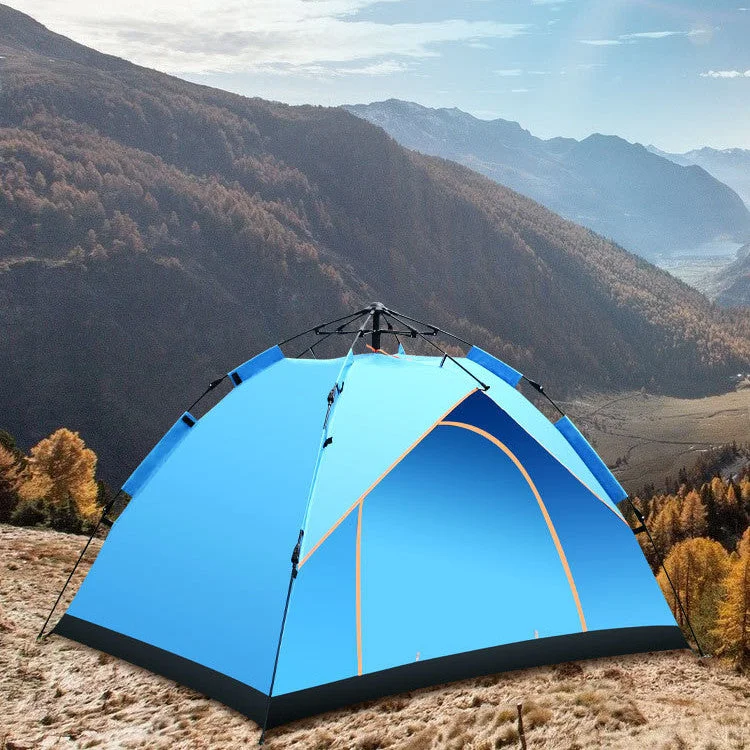 Non-stick camp spatula-Camping Outdoor Travel Double-decker Automatic Tent