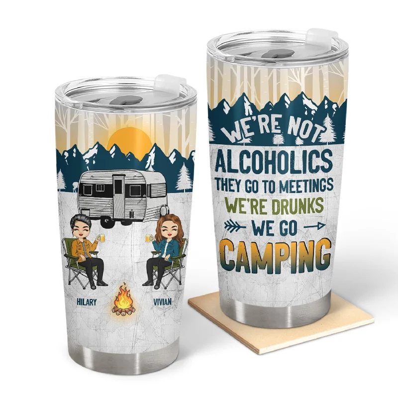 Ultralight rainfly tarp-Camping We're Drunks - Gift For Bestie - Personalized Custom Tumbler