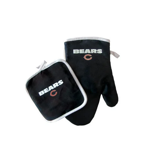 Rechargeable camp headlight-Chicago Bears NFL Oven Mitt and Pot Holder Set