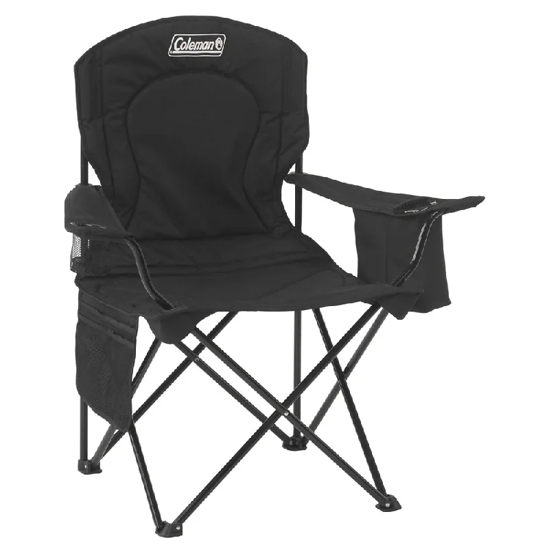 Foldable camp utility knife-Coleman Cooler Quad Chair - Black [2000032007]