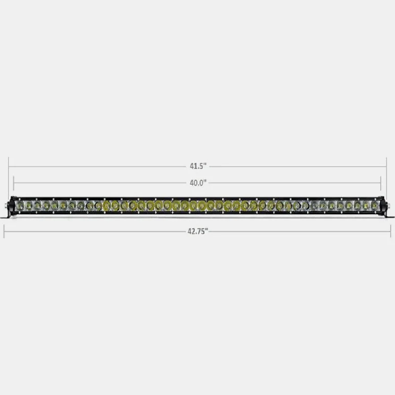 Stainless steel camp jug-42" Slim Single Row LED Bar (Amber)