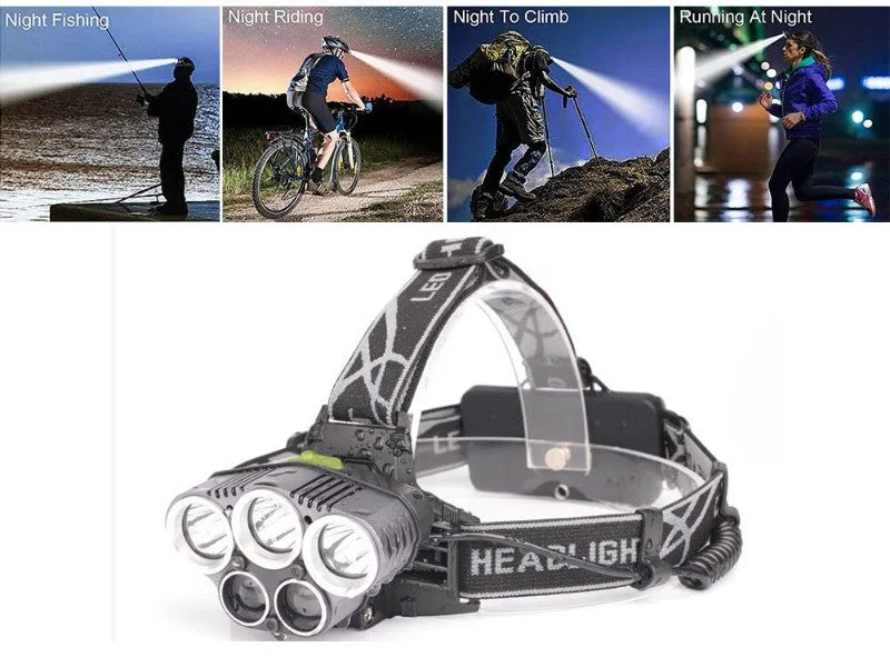 Windproof camping stove-Outdoor Head Lamp LED Outdoor Head Torch Waterproof