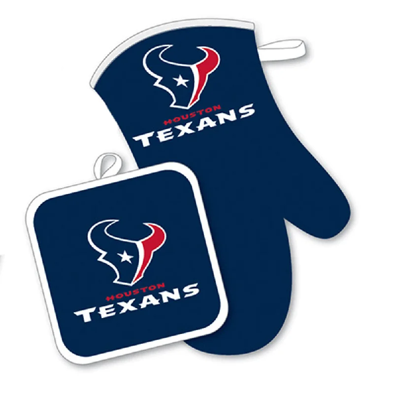 Durable canvas backpack-Houston Texans NFL Oven Mitt and Pot Holder Set