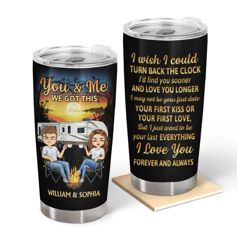 Compact first aid kit-I Wish I Could Turn Back The Clock Husband Wife - Gift For Camping Couples - Personalized Custom Tumbler