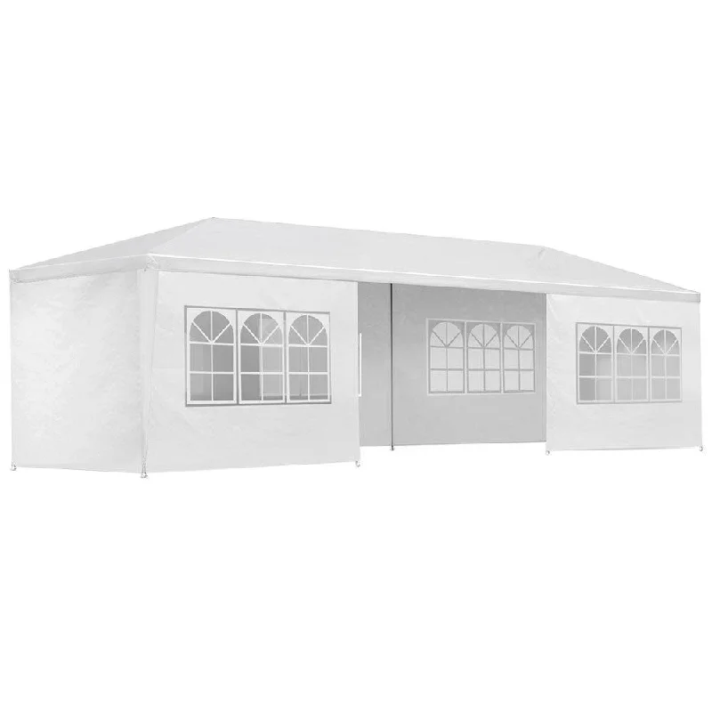 Reflective tent guy lines-Instahut Gazebo 3x9 Outdoor Marquee Gazebos Wedding Party Camping Tent 8 Wall Panels