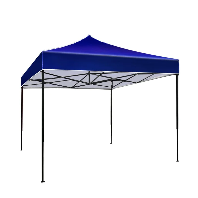 Ultralight sleeping pad-Instahut Gazebo Pop Up Marquee 3x3 Outdoor Tent Folding Wedding Gazebos Blue