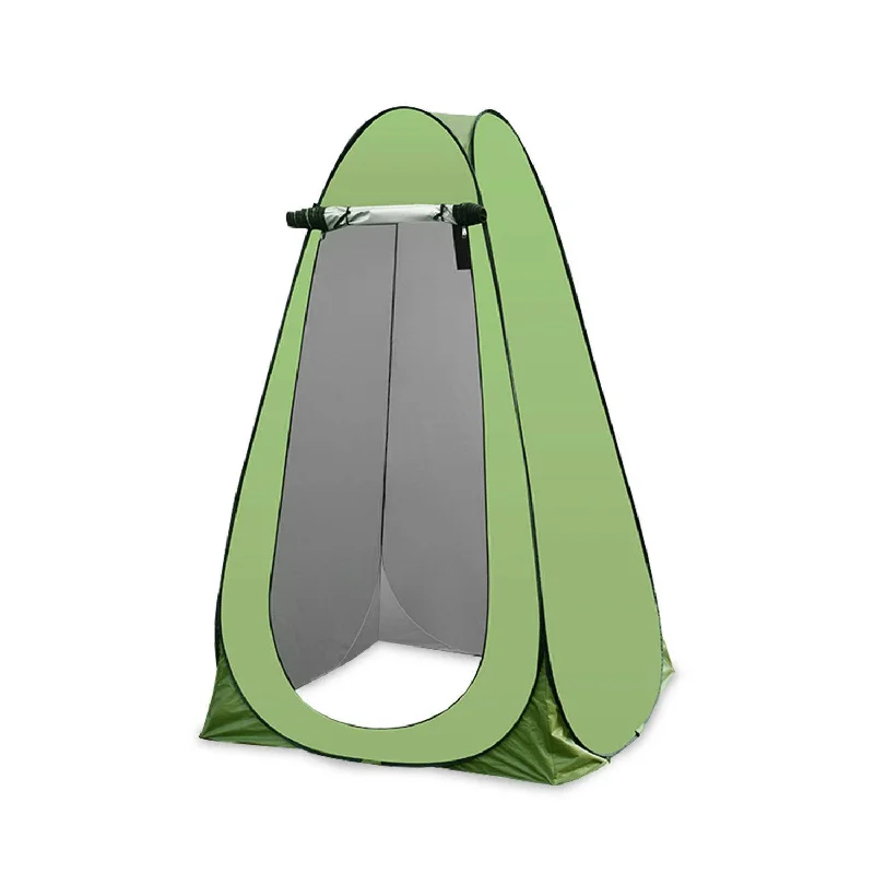 Non-stick camp grill plate-KILIROO Shower Tent with 2 Window (Green)