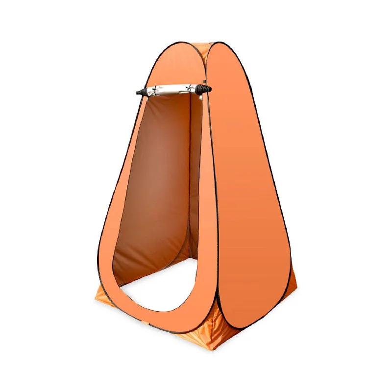 Ultralight camp sleeping roll-KILIROO Shower Tent with 2 Window (Orange)