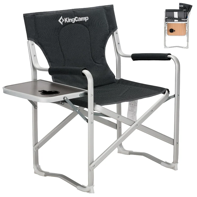 Stainless steel camp plate-KingCamp Outdoor Durable Director Chair for Various Scenarios