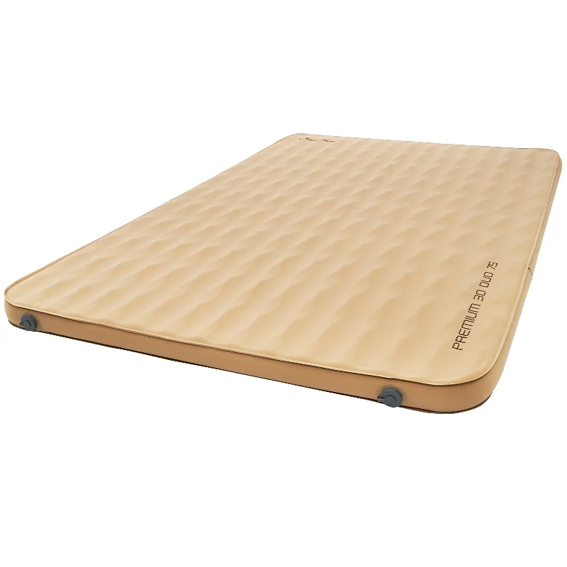 Ultralight sleeping pad liner-KingCamp Khaki Double 3D 3" Thick Self-Inflating Sleeping Mattress