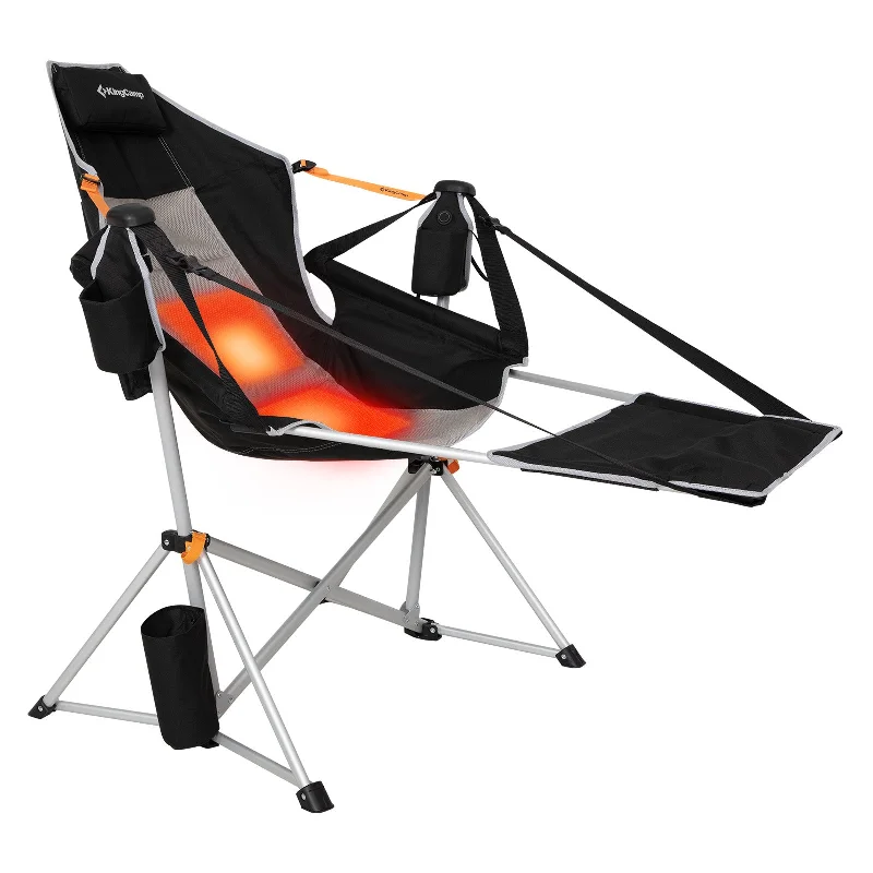 Durable nylon gear bag-KingCamp ORCHID C20 PLUS Heated Hammock Chair with Footrest