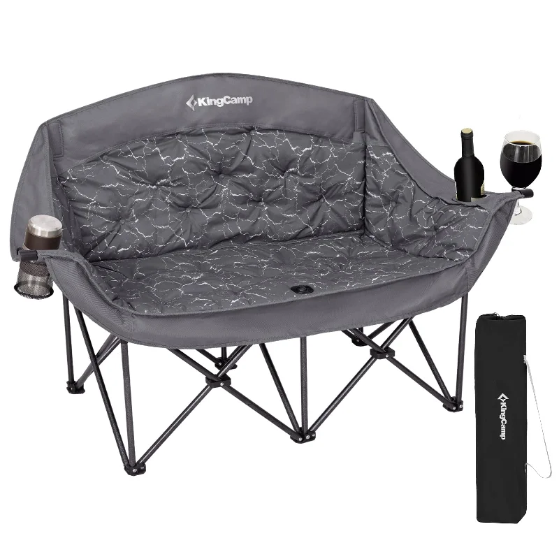 Windproof butane stove-KingCamp VOLCAPETRA Loveseat Double Seat Chair