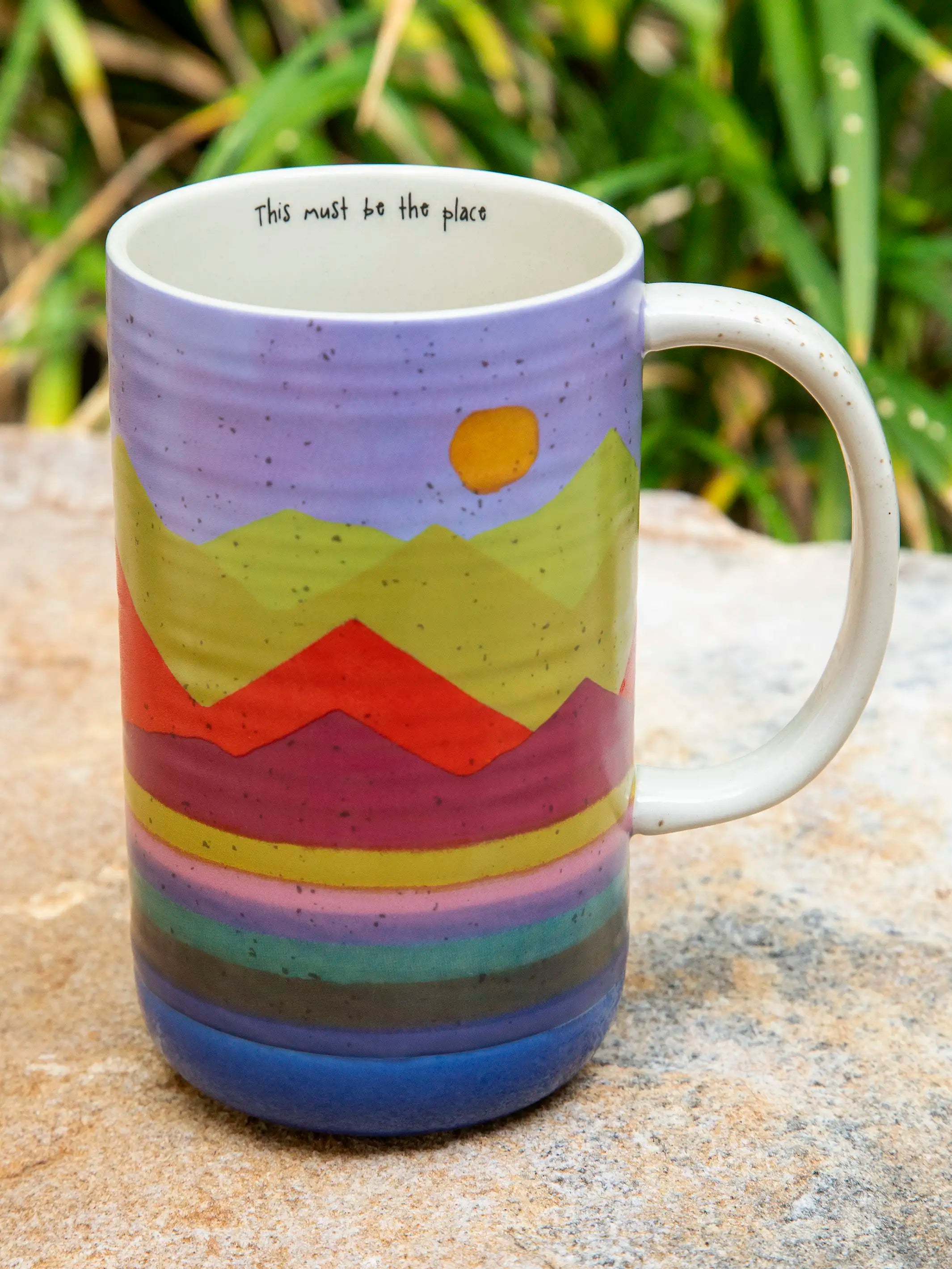 Foldable water canister-Latte Mug - Mountain Range