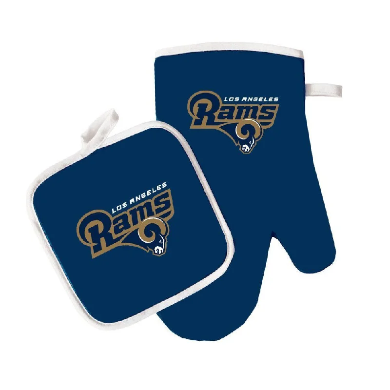 Heavy-duty tent mallet-Los Angeles Rams NFL Oven Mitt and Pot Holder Set