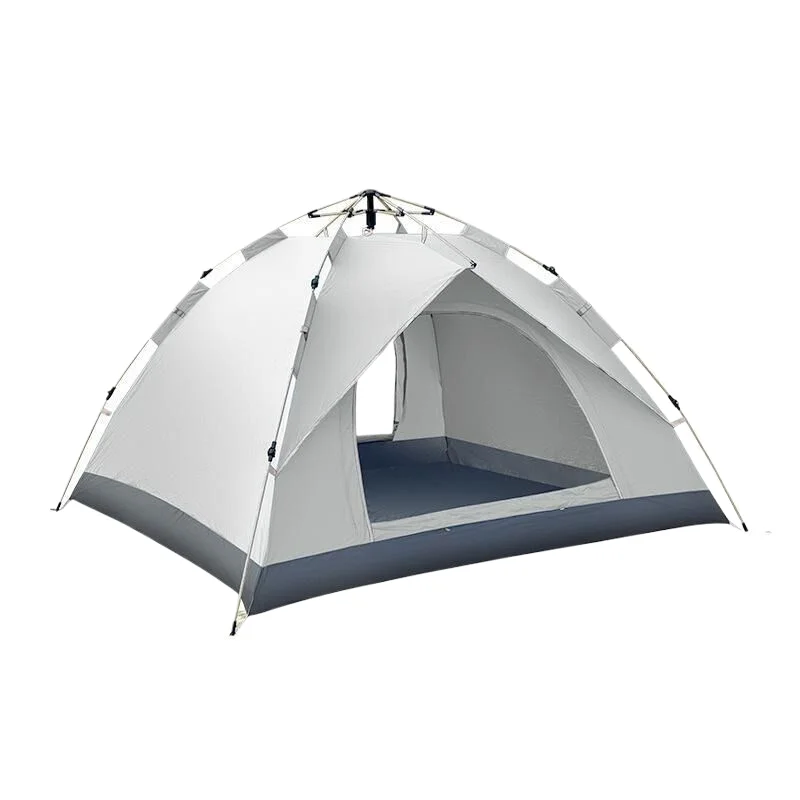 Lightweight rain tarp-medium size tent: 210*210*140 cm Off-white four-sided, 2-in-1 (canopy)