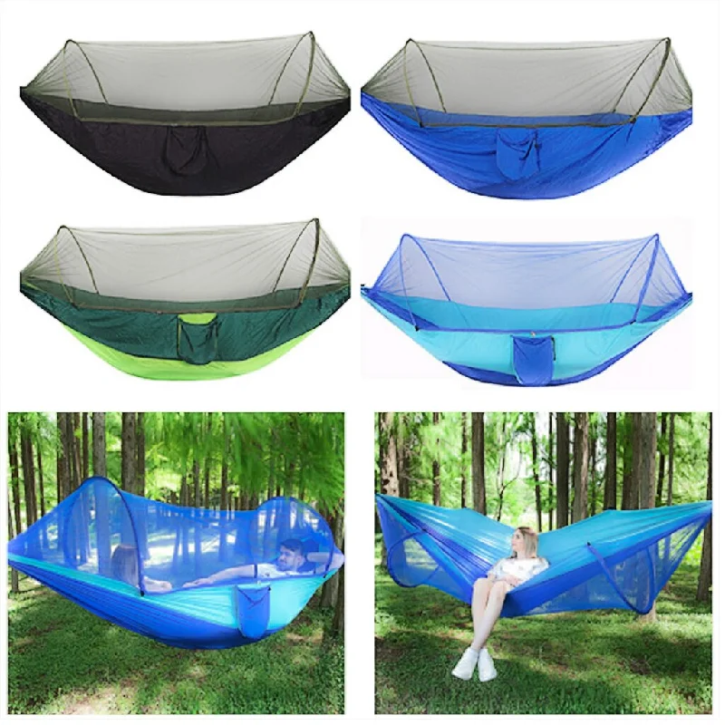 Lightweight tarp poles-Mosquito net hammock