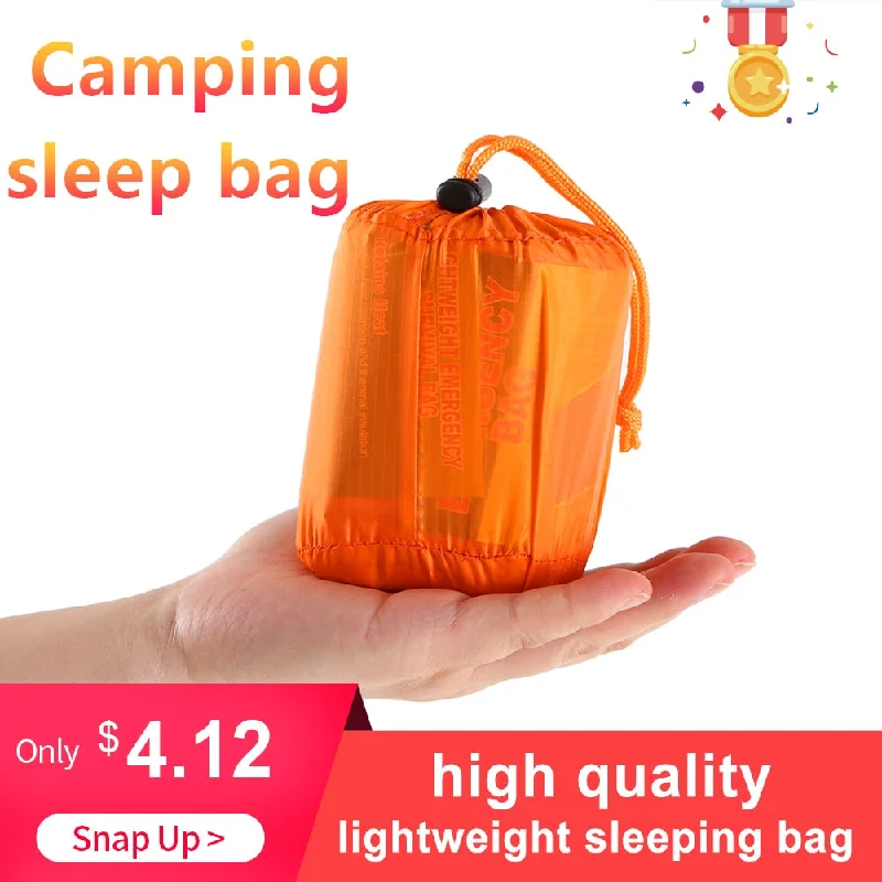 Heavy-duty tent peg puller-New High Quality Lightweight Camping Sleeping Bag Outdoor Emergency Sleeping Bag With Drawstring Sack For Camping Travel Hiking