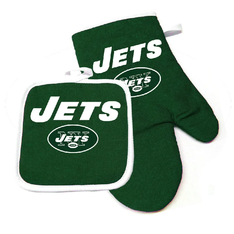 Compact multi-tool kit-New York Jets NFL Oven Mitt and Pot Holder Set