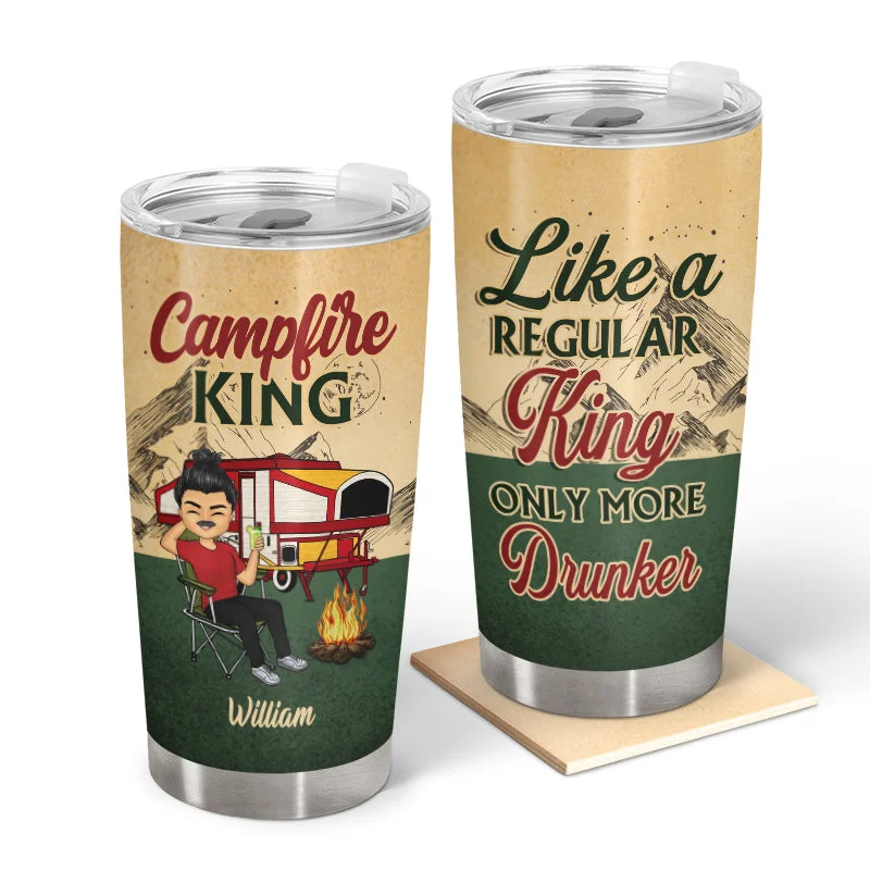 Durable polyester camp bag-Only More Drunker - Gift For Camping Lovers - Personalized Custom Tumbler